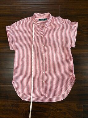 Lauren ralph lauren dolman sleeve button down top